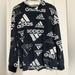 Adidas Shirts & Tops | Adidas Boys Xl Long Sleeve Hooded T-Shirt. Black And White In Color. | Color: Black/White | Size: Xlb