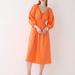 J. Crew Dresses | Jcrew Cotton Poplin Midi Dress | Color: Orange | Size: Xxs