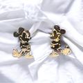 Disney Jewelry | 14k Yellow Gold Mickey Mouse Stud Earrings | Color: Gold | Size: Os