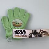 Disney Accessories | Disney Star Wars Mandalorian Gloves Kids Size Osfm Nwt | Color: Green | Size: Osb