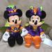 Disney Other | Disney Mickey & Minne Mouse Halloween Dolls | Color: Orange/Purple | Size: 16”