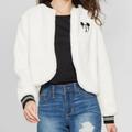 Disney Jackets & Coats | Disney Mickey Mouse Faux Fur Jacket | Color: Black/White | Size: Xs