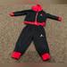 Nike Matching Sets | Euc Nike Air Jordan Infant 12 Mo 2pc Track Pants Bottom Suit Zip Hoodie Jacket | Color: Black/Red | Size: 12-18mb