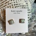 Kate Spade Jewelry | Kate Spade Opal Glitter Studs | Color: Gold/Silver | Size: Os