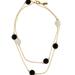 Kate Spade Jewelry | Kate Spade Spectator Black/White Scatter Necklace | Color: Black/White | Size: Os