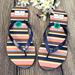 Kate Spade Shoes | Kate Spade Multi Color Flip Flops | Color: Blue/Pink | Size: 8