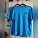 Under Armour Tops | 2 Under Armor Fitted Large Blue Heat Gear V-Neck T-Shirts Athletic | Color: Blue | Size: L