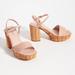 Anthropologie Shoes | Jeffery Campbell X Anthropologie Platform Pink Leather Basket Heels Us 9 | Color: Pink/Tan | Size: 10