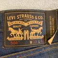 Levi's Jeans | Levi 504 Jeans Mens 33x32 Dark Wash Denim Blue Jeans Stretch Act 33x33 | Color: Blue | Size: 33