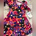 Lularoe Dresses | Lularoe Adeline Dress Nwt Beautiful Floral! | Color: Green/Red | Size: 2tg