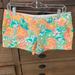 Lilly Pulitzer Shorts | Lilly Pulitzer Pop Goes The Lemur Walsh Short Sz 6 | Color: Blue/Yellow | Size: 6