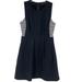 Madewell Dresses | Madewell Illusion Black Dress Pleats Sleeveless | Color: Black | Size: 6