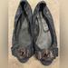Burberry Shoes | Burberry Black Open Toe Denim Ballet Flats Size 40 | Color: Black | Size: 40