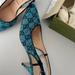 Gucci Shoes | Gucci Marmot Kitten Heels 39.5 | Color: Blue | Size: 9