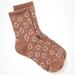American Eagle Outfitters Accessories | American Eagle ~Smiley 90’s Crew Socks (Nwt) | Color: Brown/White | Size: Os