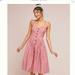 Anthropologie Dresses | Anthropologie / Maeve Hudson Midi Dress Sz 4 Euc | Color: Pink/White | Size: 4