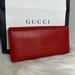 Gucci Bags | Authentic Gucci Leather Long Wallet | Color: Red | Size: Long Wallet