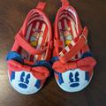 Disney Shoes | Disney Baby Soft Canvas Minnie Mouse Shoes Size 12-18 Months | Color: Blue/Red | Size: 12-18 Month