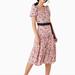 Kate Spade Dresses | Kate Spade Rosette Blooms Wrap Dress Nwt | Color: Black/Pink | Size: S