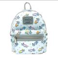 Disney Bags | 2022 Loungefly Flying Dumbo The Flying Elephant Mini Backpack Blue Nwt | Color: Blue/White | Size: Os