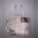 Coach Bags | Coach Signature Patchwork Silver Purse | Color: Cream/Silver | Size: Os