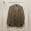 Ralph Lauren Jackets & Coats | Lauren Ralph Lauren Lrl Beige Houndstooth Blazer Jacket 40r | Color: Tan | Size: 40r