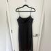 Zara Dresses | Black Zara Corset Satin Dress | Color: Black | Size: M