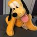 Disney Toys | Disney Store Pluto Stuffed Animal | Color: Green/Yellow | Size: Osbb