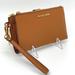 Michael Kors Bags | Michael Kors Double Zip Wallet Wristlet | Color: Brown/Gold | Size: Os