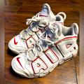 Nike Shoes | Nike Air More Uptempo Basketball Shoes Youth 1y White/Red Great Condition | Color: Red/White | Size: 1b