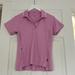 Athleta Tops | Athleta Everyday Polo Tee/T Shirt Polo, Xs, Pink W White Trim | Color: Pink/White | Size: Xs