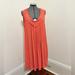 Anthropologie Dresses | Anthropologie Edme & Esyllte Coral Orange Sunbaked Sheath Slip Dress Sz L | Color: Orange | Size: L