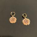Coach Jewelry | Coach Resin Flower Drop Earrings, Gold Tone Back | Color: Gold | Size: Os