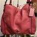 Coach Bags | Coach Dark Pink Large Leather Shoulder Bag. Light Pink Large Interior. Euc | Color: Pink | Size: 14 1/2” X 11” X 4”