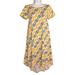 Lularoe Dresses | Lularoe Disney Donald Duck Sleeping Blue Yellow Print Short Sleeve Shift Dress | Color: Blue/Yellow | Size: Xxs