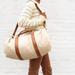 Brandy Melville Bags | Brandy Melville Ivory Duffle Bag | Color: Cream/Tan | Size: Os