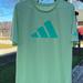 Adidas Shirts & Tops | Boys Adidas Logo Areoready Tee. | Color: Blue/Green | Size: Xl 18/20