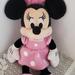 Disney Toys | Disney Minnie Mouse Pink Dress 11" Plush Lovey Doll Stuffed Animal Toy | Color: Black/Pink | Size: Osg