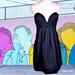Free People Dresses | Free People Black Strapless Plunge Bow Mini Dress Size 8 | Color: Black | Size: 8
