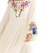 Free People Dresses | Free People Nwt Size Small Lightweight Gauze Long Sleeve Embroidered Dress | Color: Cream | Size: S