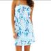 Lilly Pulitzer Dresses | Lilly Pulitzer Windsor Strapless Dress Mini | Color: Blue/Pink | Size: Xxs