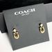Coach Jewelry | New Coach Jewelry Coach Signature Crystal Earrings Gold | Color: Gold/Silver | Size: Os