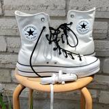 Converse Shoes | Converse Chuck Taylor All Star Lift X-Hi Egret/White/Black Leather | Color: Black/White | Size: 10