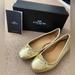 Coach Shoes | Gold Coach Metallic Flats/ Dress Shoes W/ Box Size: 8 | Color: Gold | Size: 8