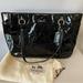 Coach Bags | Coach Signature Black Patent Leather Shoulder Bag F17729 | Color: Black | Size: Os