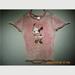 Disney Tops | Disney Store Women's Minnie Mouse Tee Shirt Top Xl, Red Distressed | Color: Pink/Silver | Size: Xl