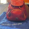 Dooney & Bourke Bags | Dooney & Bourke Pebble Grain Meduim Backpack | Color: Red | Size: Os