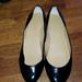 J. Crew Shoes | J. Crew Lilly Black Patent Leather Ballet Flats | Color: Black/Gold | Size: 9