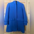 J. Crew Jackets & Coats | J.Crew Cobalt Blue Stadium Cloth Coat With Attached Hood | Color: Blue | Size: 0