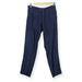 Athleta Pants & Jumpsuits | Athleta Navy Blue Linen Pull On Cropped Pants Relaxed Size 4 | Color: Blue | Size: 4